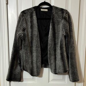 Rokoko Black and Gray Teddy Jacket